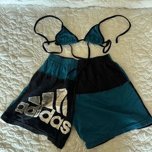 Frankie Collective Adidas Teal and Black Vintage Rework Set